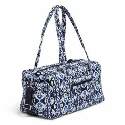 Vera Bradley Women's Cotton Medium Travel Duffel Bag, Ikat Island, One Size 9 Vera Bradley Women's Cotton Medium Travel Duffel Bag, Ikat Island, One Size -suitcase shop 519ROZ1ED1L