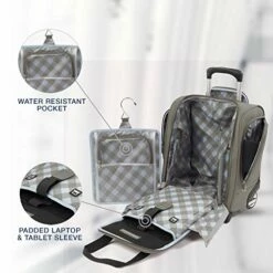 Travelpro Luggage Maxlite 5 15" Lightweight Carry-on Rolling Under Seat Bag, Slate Green 11 Travelpro Luggage Maxlite 5 15" Lightweight Carry-on Rolling Under Seat Bag, Slate Green -suitcase shop 519eQREv0bL