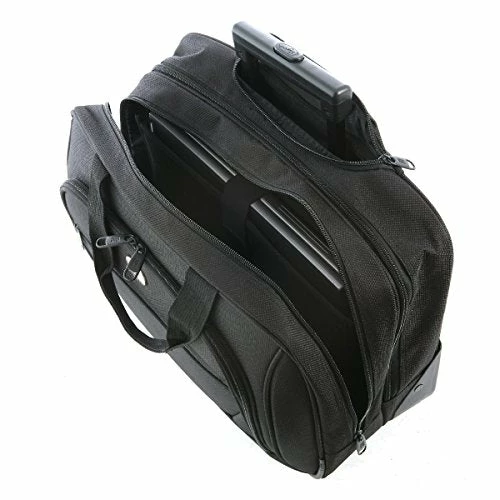 Olympia Luggage Deluxe Rolling Tote, Black, One Size 6 Olympia Luggage Deluxe Rolling Tote, Black, One Size - Image 4