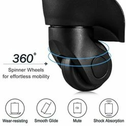 Flieks Luggage Sets 3 Piece Spinner Suitcase With TSA Lock Lightweight 20 24 28 Inch (Elegant Blue) 12 Flieks Luggage Sets 3 Piece Spinner Suitcase With TSA Lock Lightweight 20 24 28 Inch (Elegant Blue) -suitcase shop 51B1OoU7j9L