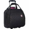 Delsey Paris Delsey Quilted Rolling Underseat Bag For Carry-On Fits Overhead & Under Airline Seat - (Black) -suitcase shop 51BMvwCmdAL bb83418c c8f2 4b1b ba59 7a68face9614
