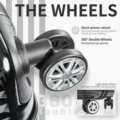 COOLIFE Luggage Expandable Suitcase PC+ABS 3 Piece Set With TSA Lock Spinner Carry On 20in24in28in(Black, 3 Piece Set) -suitcase shop 51CCG0fsBaL