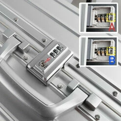 TRAVELKING All Aluminum Luggage Hard Shell Suitcase With Wheels Carry On Spinner Suitcase (Silver 20 Inch) 14 TRAVELKING All Aluminum Luggage Hard Shell Suitcase With Wheels Carry On Spinner Suitcase (Silver 20 Inch) -suitcase shop 51CoIVbwiyL f8d8bf16 2729 4fc2 9025 9c414003f6e8