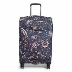 Vera Bradley Women's Softside Rolling Suitcase Luggage, Felicity Paisley, 27" Check In