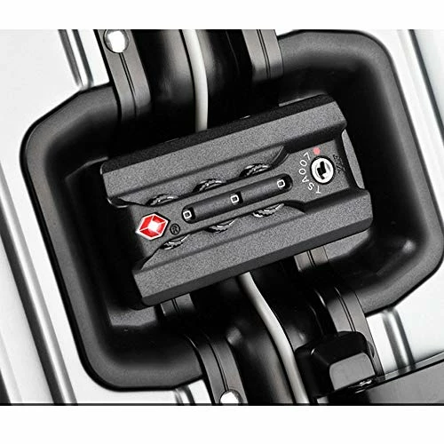 JBAG-one 100% Aluminum-Magnesium Alloy Rolling Luggage Spinner Men Business Suitcase Wheels 20 Inch Cabin Trolley Travel Bag,Black 6 JBAG-one 100% Aluminum-Magnesium Alloy Rolling Luggage Spinner Men Business Suitcase Wheels 20 Inch Cabin Trolley Travel Bag,Black - Image 4