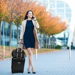 Large Capacity Maximum Allowance 22x14x9 All Parts Carry On Luggage Bag | Rolling Travel Suitcase Lightweight Small Soft Trolley For Women | Approved By Delta, United, Southwest & Many More -suitcase shop 51GEh6Cqx7L