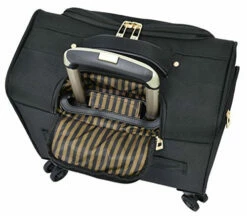 London Fog Langley 8 Wheel 15" Under The Seat Bag, Black -suitcase shop 51HYhErDSTL