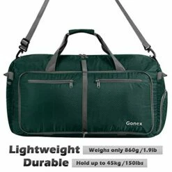 Gonex 150L Travel Duffel Bag Foldable Extra Large Duffle Bag XL Heavy Duty For Men Women For Luggage Shopping Blackish Green -suitcase shop 51INaJChirL