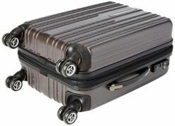 Traveler's Choice Tasmania 100% Pure Polycarbonate Expandable Spinner Luggage, Dark Brown, Carry-on 20-Inch 9 Traveler's Choice Tasmania 100% Pure Polycarbonate Expandable Spinner Luggage, Dark Brown, Carry-on 20-Inch -suitcase shop 51IRjDrAE0L