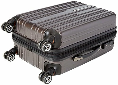 Traveler's Choice Tasmania 100% Pure Polycarbonate Expandable Spinner Luggage, Dark Brown, Carry-on 20-Inch 5 Traveler's Choice Tasmania 100% Pure Polycarbonate Expandable Spinner Luggage, Dark Brown, Carry-on 20-Inch - Image 3