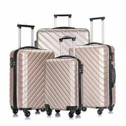 4PC 18-28 Inch Hardshell Luggage ABS Luggages Sets With Spinner Wheels Hard Shell Spinner Carry On Suitcase (Champagne Gold, 4 PCS) 18 4PC 18-28 Inch Hardshell Luggage ABS Luggages Sets With Spinner Wheels Hard Shell Spinner Carry On Suitcase (Champagne Gold, 4 PCS) -suitcase shop 51IXO p1G5L
