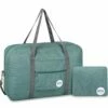 Wandf Foldable Travel Duffel Bag Luggage Sports Gym Water Resistant Nylon (E-Denim Green With Strap) 2 Wandf Foldable Travel Duffel Bag Luggage Sports Gym Water Resistant Nylon (E-Denim Green With Strap) -suitcase shop 51JLsGfApHL
