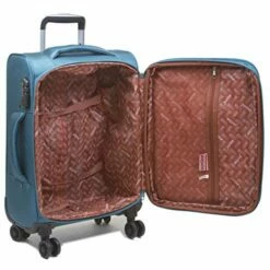 Dejuno Twilight Lightweight Nylon 3-Piece Spinner Luggage Set, Turquoise -suitcase shop 51KRHtXEBjL