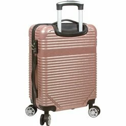Dejuno Luna Lightweight 3-Piece Hardside Spinner Luggage Set, Blue, One Size -suitcase shop 51L3 ymoRPL