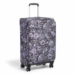 Vera Bradley Women's Softside Rolling Suitcase Luggage, Lavender Bouquet, 27" Check In -suitcase shop 51MKcTmYVIL