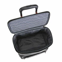 Travelers Club Luggage 16" Top Expandable Rolling Underseater W/USB Port, Dark Gray Suitcase, -suitcase shop 51MamLxoatL