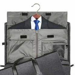Convertible Garment Bag With Shoulder Strap, Modoker Carry On Garment Duffel Bag For Men Women - 2 In 1 Hanging Suitcase Suit Travel Bags (Black) -suitcase shop 51NfkxB8F8L