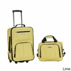 Rockland New Generation 2-Piece Lightweight Carry-On Softsided Luggage Set Charcoal -suitcase shop 51OSrkg6bxL