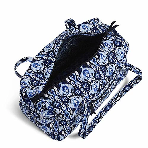 Vera Bradley Women's Cotton Medium Travel Duffel Bag, Ikat Island, One Size 5 Vera Bradley Women's Cotton Medium Travel Duffel Bag, Ikat Island, One Size - Image 3