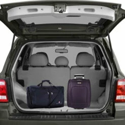 Travelon 18" Wheeled Underseat Bag - Black, With Large 21" Foldable Sporty Duffle Bag (Red) -suitcase shop 51R4qI6NPEL