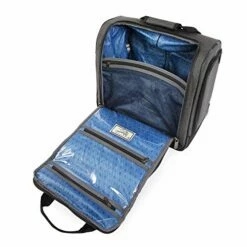 ORIGINAL PENGUIN Men's Ethan Wheeled Under The Seat Carry On Bag, Black Crosshatch -suitcase shop 51R5YYC5DPL