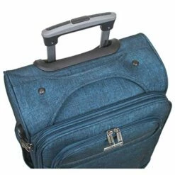 Dejuno Aurora Lightweight Denim 3-Piece Spinner Luggage Set, Navy -suitcase shop 51RFofkivUL