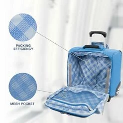 Travelpro Luggage Maxlite 5 16" Lightweight Carry-on Rolling Tote Suitcase, Azure Blue 11 Travelpro Luggage Maxlite 5 16" Lightweight Carry-on Rolling Tote Suitcase, Azure Blue -suitcase shop 51RYc88kIfL