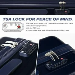 Coolife Luggage Suitcase Expandable (only 28”) ABS+PC Spinner Suitcase With TSA Lock Carry On 20 In 24in 28in -suitcase shop 51R piwU2dL