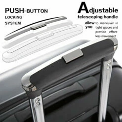 Coolife Luggage Expandable(only 28") Suitcase PC+ABS Spinner Built-In TSA Lock 20in 24in 28in Carry On (white, S(20in_carry On)) -suitcase shop 51RpnZ2ZicL 68e73c2c 5096 4a7c a50f 67f1aa5255a6