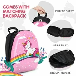 Emissary Kids Luggage With Wheels For Girls - 18” Unicorn Kids Suitcase With 14” Backpack - Kids Suitcases For Girls - Hard-Sided Rolling Kids Suitcase - Kids Carry On Luggage With Wheels 15 Emissary Kids Luggage With Wheels For Girls - 18” Unicorn Kids Suitcase With 14” Backpack - Kids Suitcases For Girls - Hard-Sided Rolling Kids Suitcase - Kids Carry On Luggage With Wheels -suitcase shop 51S5yg8uD0L