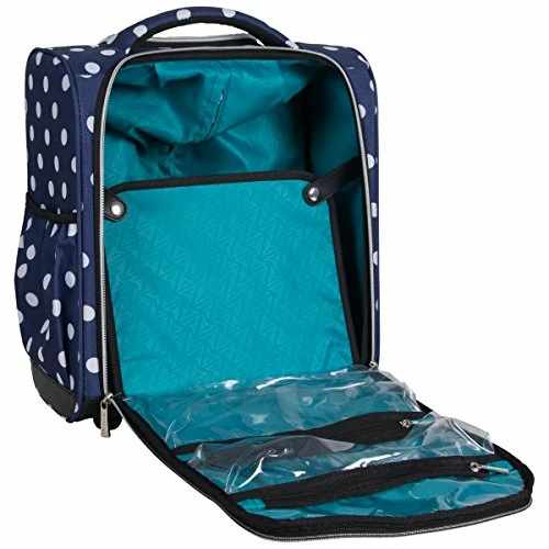 Heritage Travelware Albany Park 16" 600d Polka Dot Polyester 2-Wheel Underseater Carry-on 9 Heritage Travelware Albany Park 16" 600d Polka Dot Polyester 2-Wheel Underseater Carry-on - Image 7