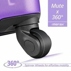 Merax Luggage Set Expandable 3 Piece Sets With TSA Lock, Lightweight Hardside Luggage With Spinner Wheels (Purple) -suitcase shop 51STj0oEqqS