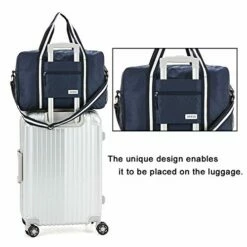 Arxus Travel Lightweight Waterproof Foldable Storage Carry Luggage Duffle Tote Bag (Navy Blue) -suitcase shop 51TA0XEFHyL