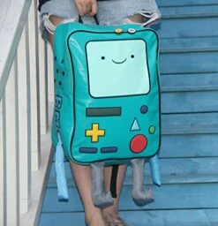 Adventure Time With Finn And Jake Backpack CN BMO Schoolbag Beemo Be More Cartoon Robot High-grade PU Green -suitcase shop 51V 4ZVfXmL