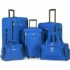 Flieks 5 Piece Luggage Set Deluxe Expandable Rolling Suitcase (blue&black) -suitcase shop 51W2HbzwbVL