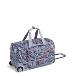 Vera Bradley Women's Duffle Luggage Vera Bradley Women S Lighten Up Foldable Duffel Rolling Suitcase Kona Paisley One Size, Kona Paisley, One Size US -suitcase shop 51WBcmHYpYL
