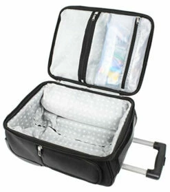 Ful Crosby Carry-on Luggage, Narrow Profile For Underseat Storage, Black" -suitcase shop 51WmKILfqJL