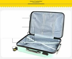 26 Inch Trolley Case/Bags Woman Travel Suitcase With Wheels Rolling Carry On Luggage,B,24 -suitcase shop 51Wp1syEX5L