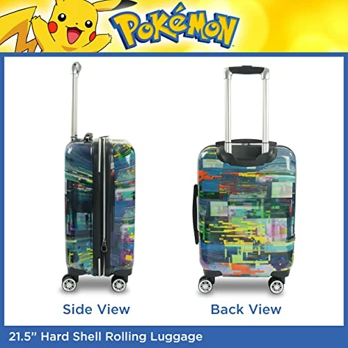 Ful Pokemon Pikachu 21 Inch Rolling Luggage, Hardshell Carry On Suitcase With Wheels, Multicolor (FBML0001-998) 8 Ful Pokemon Pikachu 21 Inch Rolling Luggage, Hardshell Carry On Suitcase With Wheels, Multicolor (FBML0001-998) - Image 6