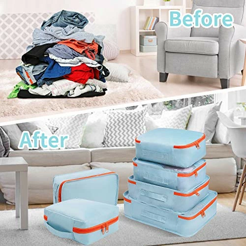 DIMJ 11 Set Packing Cubes, Travel Luggage Packing Organizers Lightweight Travel Cloth Storage Bag With Bra Underwear Cube Cosmetics Bag And Shoe Pouch 8 DIMJ 11 Set Packing Cubes, Travel Luggage Packing Organizers Lightweight Travel Cloth Storage Bag With Bra Underwear Cube Cosmetics Bag And Shoe Pouch - Image 6