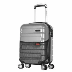 Olympia Nema 18" Carry-on Underseater Spinner W/TSA Lock, Silver