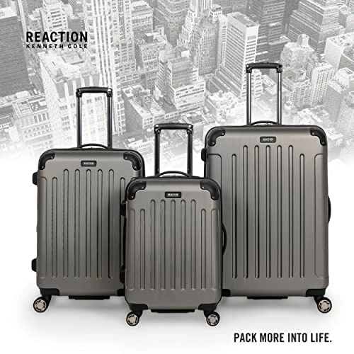 Kenneth Cole Reaction Renegade 20" ABS Expandable 8-Wheel Carry-On, Silver, Inch 4 Kenneth Cole Reaction Renegade 20" ABS Expandable 8-Wheel Carry-On, Silver, Inch - Image 2