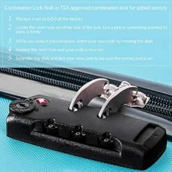 Expandable 3 Piece Luggage Sets Hardside Durable Suitcase With Spinner Wheels TSA Lock, 3 Pcs Carry On Case Travel Home Outdoor School Lightweight Trolley Case ( 20" 24" 28" Blue) -suitcase shop 51 ruf5owyS