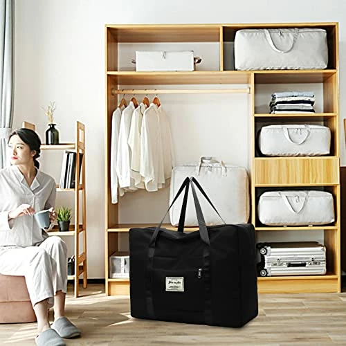 MIANHT Foldable Travel Duffel Bag - Sports Tote Gym Bag, Shoulder Week-Ender Overnight Bag For Women And Girls, Tote Carry On Luggage -suitcase shop 51 soruNI7L