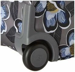 Vera Bradley Recycled Lighten Up Reactive XL Foldable Rolling Duffle Luggage, Blooms Shower -suitcase shop 51arKuaADRL