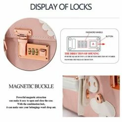 COTRUNKAGE 26 Inch Large Vintage Luggage Set 2 Pieces Rolling Suitcases For Women (13" & 26", Embossed Pink) -suitcase shop 51bYyoznm L