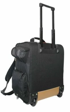 17" Rolling Personal Item Under Seat Luggage For Virgin Australian, Sun Country, Alaska, Delta Airlines (Black) -suitcase shop 51c45fbK3GL