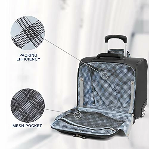 Travelpro Luggage Maxlite 5 16" Lightweight Carry-on Rolling Tote Suitcase, Black 6 Travelpro Luggage Maxlite 5 16" Lightweight Carry-on Rolling Tote Suitcase, Black - Image 4