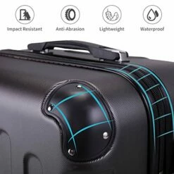 Sandinrayli 3 Pcs Luggage Set, Lightweight & Durable Travel Suitcase With Spinner Wheels, 20” 24” 28” Hardside Spinner Set -suitcase shop 51ccGDsOnlL