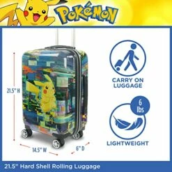 Ful Pokemon Pikachu 21 Inch Rolling Luggage, Hardshell Carry On Suitcase With Wheels, Multicolor (FBML0001-998) 15 Ful Pokemon Pikachu 21 Inch Rolling Luggage, Hardshell Carry On Suitcase With Wheels, Multicolor (FBML0001-998) -suitcase shop 51csE 2O6cL